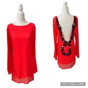 R Cinco Ranch Dili Red Tunic